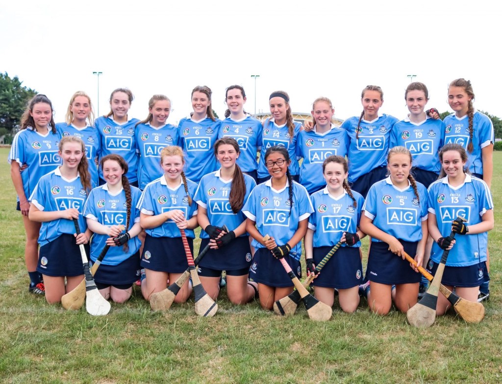 in this photo, we can see the Dublin’s Female Hurling team wearing the new uniforms in Croke Park. 
﻿
